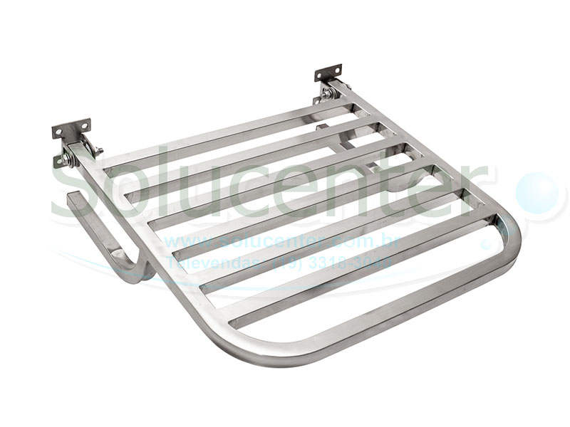 Banco Articulado para Banho em Inox PNE - 45x45cm Proflux 113.001